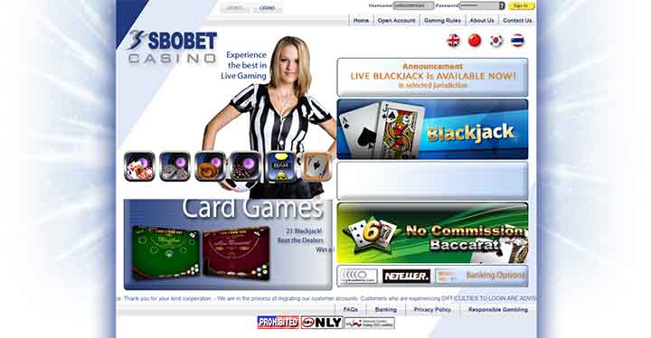 agen sbobet casino online