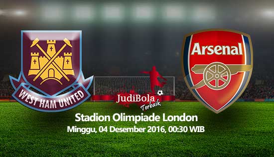 Prediksi Bola West Ham United vs Arsenal 4 Desember 2016